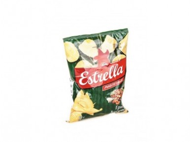Чипсы ESTRELLA со вкусом лисичек в сметане, 85г, 1 штука