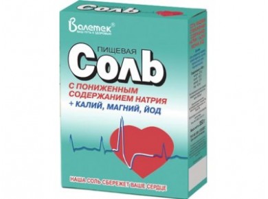 Соль с пониженным содержанием натрия,ВАЛЕТЕК, 350г, 1 штука