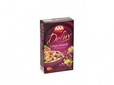 Мюсли фруктово-ореховые DE LUX АХА, 300г, 1 штука