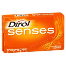 Жевательная резинка DIROL Senses тропический вкус, 13,6г*30, 16 штук