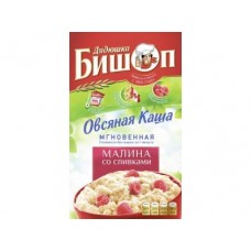 Овсяная каша ДЯДЮШКА БИШОП малина со сливками, 240г, 1 штука