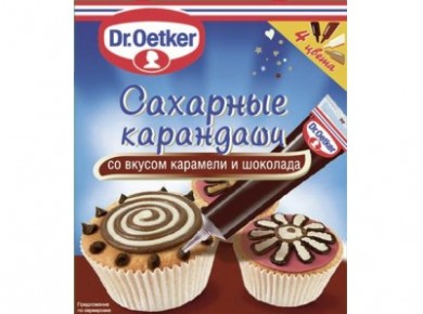 Карандаши карамель/шоколад DR. OETKER, 76г, 1 упаковка