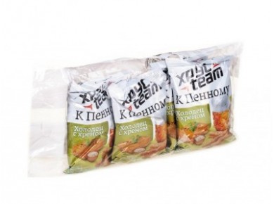Сухари ХРУСTEAM со вкусом холодца с хреном, 90г, 4 штуки