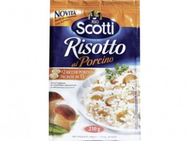 Ризотто с белыми грибами RISO SCOTTI, 210г, 1 штука