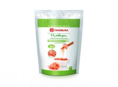 Маринованный имбирь TAKEMURA розовый, 300г, 1 штука