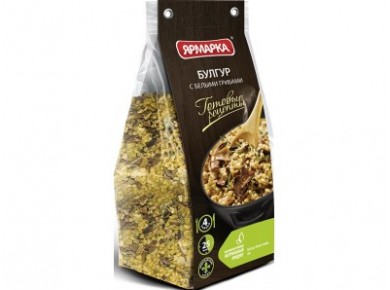 Булгур ЯРМАРКА с белыми грибами, 250г, 2 штуки