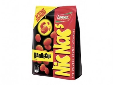 Арахис LORENZ NIC NACS со вкусом барбекю, 110г, 1 штука