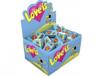 Жевательная резинка LOVE IS... 100х4,2г, 1 упаковка
