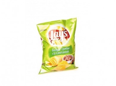 Чипсы LAY`S со вкусом белых грибов и сметаны, 80г, 1 штука