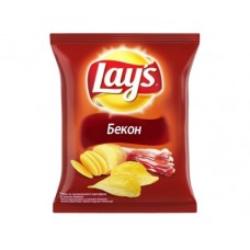 Чипсы LAY`S со вкусом бекона, 80г, 1 штука