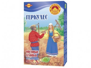 Овсяные хлопья РУССКИЙ ПРОДУКТ Геркулес, 500г, 1 штука