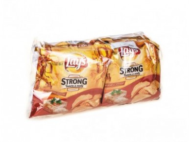 Чипсы LAY`S стронг со вкусом холодца и хрена, 58г, 4 упаковки