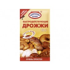 Дрожжи ДОМАШНЯЯ КУХНЯ быстродействующие, 12г, 1 штука