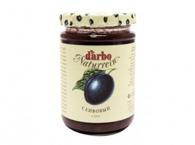 Соус D`ARBO сливовый натуральный, 380г, 1 штука