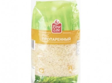 Рис пропаренный FINE FOOD/FINE LIFE, 900г, 1 штука