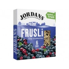 Шоколадный батончики мюсли JORDANS Frusli Сочная черника, 6х30г, 1 штука