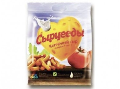 Копченый сыр СЫРЦЕЕДЫ со вкусом Томата, 30г, 1 штука