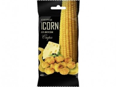 снеки кукурузные ICORN Сыр, 40г, 1 штука