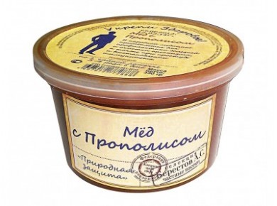 Мед с прополисом БЕРЕСТОВ, 350г, 1 штука