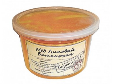 Мед липовый башкирхан БЕРЕСТОВ, 360г, 1 штука