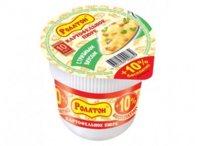 Пюре картофельное РОЛЛТОН с грибами, 40г, 2 штука
