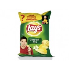Чипсы LAYS Зеленый лук, 250г, 1 штука