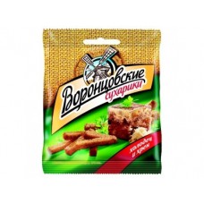 Сухарики ВОРОНЦОВСКИЕ холодец с хреном + горчичный соус Heinz, 60г, 2 штуки
