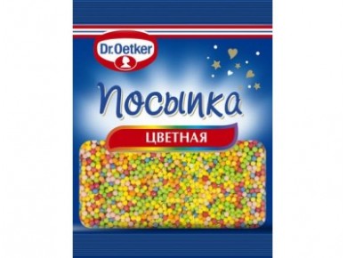 Посыпка DR. OETKER шарики цветные, 35г, 1 упаковка