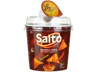 Чипсы кукурузные SALTO с соусом барбекю, 220г, 1 штука