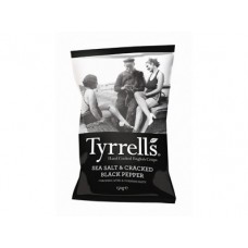 Чипсы TYRRELLS с морской солью и черным перцем, 150г, 1 штука