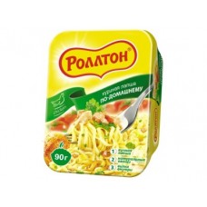 Лапша быстрого приготовления РОЛЛТОН со вкусом курицы и говядины, 90г, 1 штука