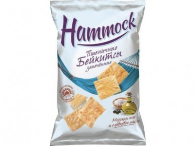 Бейкитсы пшеничные HAMMOCK запечённые с морской солью и оливковым маслом, 140г, 1 штука