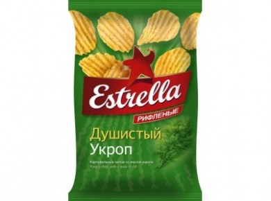 Чипсы ESTRELLA со вкусом укропа, 85г, 1 штука