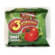 Сухари ТРИ КОРОЧКИ со вкусом томата и зелени, 40г, 5 штук