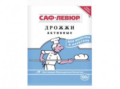 Дрожжи сухие САФ-ЛЕВЮР, 100г, 5 штук