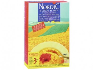 Хлопья зерновые NORDIC 4 злака, 600г, 2 штуки