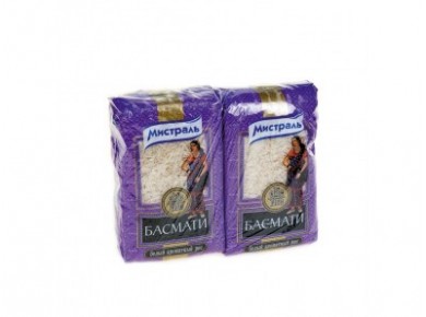 Рис басмати МИСТРАЛЬ, 500г, 2 пакета