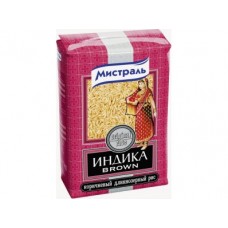 Рис коричневый ИНДИКА Мистраль, 1кг, 2 пакета