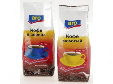 Кофе ARO зерно, 250г, 1 штука