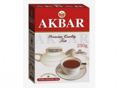 Чай AKBAR черный крупнолистовой, 250г, 1 штука