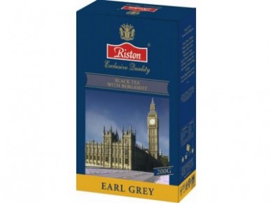 Чай RISTON earl grey черный с бергамотом, ж/б, 200г, 1 штука