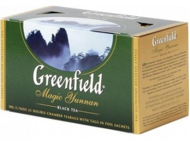 Чай GREENFIELD Magic Yunnan черный, 25*2г, 3 штуки