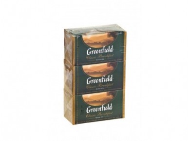 Чай GREENFIELD черный classic breakfast, 25*2г, 3 штуки