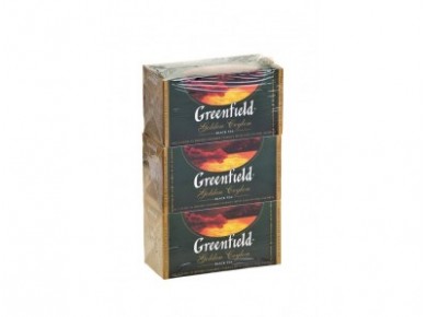 Чай GREENFIELD Golden Ceylon черный, 25 пак., 3 упаковки