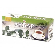 Чай АКБАР Зеленый  с жасмином, 25х2г, 3 штуки