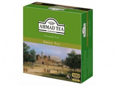 Чай AHMAD зеленый пакетированный, 100х2г, 1 штука
