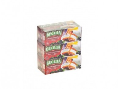 Чай БЕСЕДА черная смородина, 26x1,5г, 3 штуки