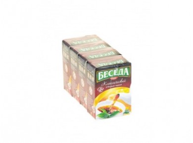 Чай БЕСЕДА черный листовой, 100г, 4 штуки
