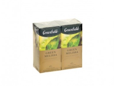 Чай GREENFIELD green melissa, 25х1,5г, 2 штуки