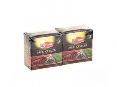 Чай LIPTON черный ceylon, 20*1,8г, 2 штуки